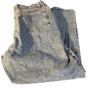 JMS Just My Size Blue Jeans Women 18W (36x27.5) Taper 100% Cotton Mom Vtg 90s